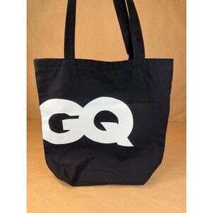 GQ Magazine Best Stuff Box Black Canvas Tote Bag Streetwear Accessory